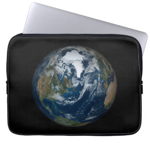 Aarde met wolken en Zee 2 Laptop Sleeve