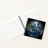 Aarde met wolken en Zee 2 Notitieboek (Binnen)