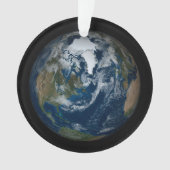 Aarde met wolken en Zee 2 Ornament (voorkant)