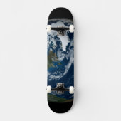 Aarde met wolken en Zee 2 Persoonlijk Skateboard (Voorkant)