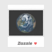 Aarde met wolken en Zee 2 Sticker (Vel)