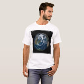 Aarde met wolken en Zee 2 T-shirt (Voorkant volledig)