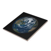 Aarde met wolken en Zee 2 Tegeltje (Zijkant)