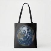 Aarde met wolken en Zee 2 Tote Bag (Voorkant)