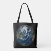 Aarde met wolken en Zee 2 Tote Bag (Achterkant)