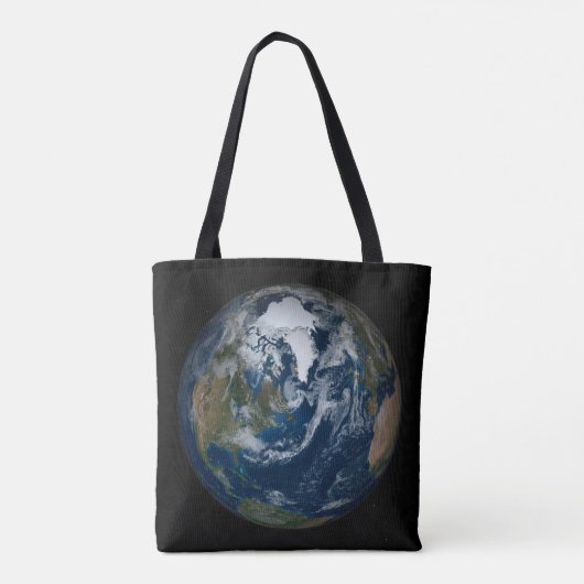 Aarde met wolken en Zee 2 Tote Bag (Achterkant)
