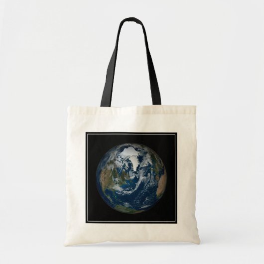 Aarde met wolken en Zee 2 Tote Bag (Voorkant)