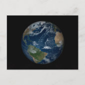 Aarde met wolken en Zee Briefkaart (Voorkant)