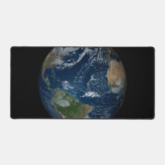 Aarde met wolken en Zee Bureaumat (Voorkant)