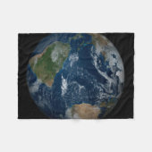 Aarde met wolken en Zee Fleece Deken (Voorkant (Horizontaal))