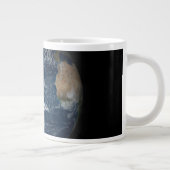 Aarde met wolken en Zee Grote Koffiekop (Rechts)