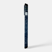 Aarde met wolken en Zee iPhone 15 Case (Linkerkant)