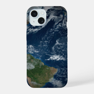 Aarde met wolken en Zee iPhone 15 Case