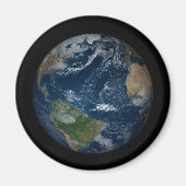 Aarde met wolken en Zee Magneet (Voorkant)