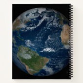 Aarde met wolken en Zee Notitieboek (Achterkant)