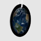 Aarde met wolken en Zee Ornament (voorkant)