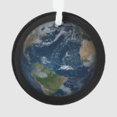 Aarde met wolken en Zee Ornament (achterkant)