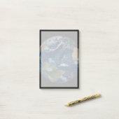 Aarde met wolken en Zee Post-it® Notes (Op bureau)