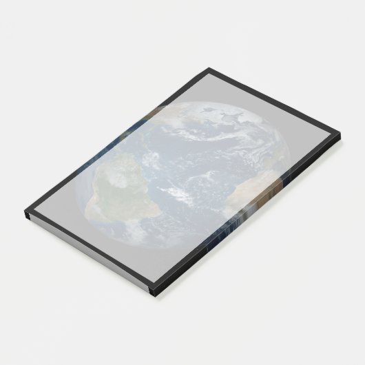 Aarde met wolken en Zee Post-it® Notes (Schuin)