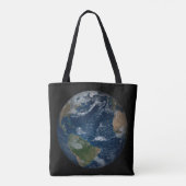 Aarde met wolken en Zee Tote Bag (Achterkant)
