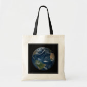 Aarde met wolken en Zee Tote Bag (Voorkant)