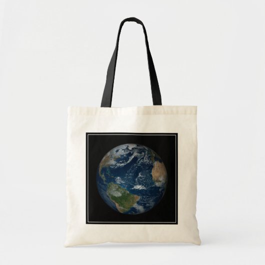 Aarde met wolken en Zee Tote Bag (Voorkant)