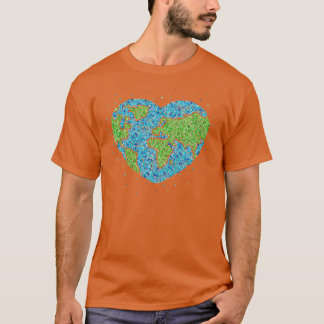 Aarde Milieu Klimaat Hart Klimaatbescherming T-shirt