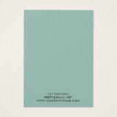 Aarde Moderne Boho Abrikoos Cream Oorbel Display Visitekaartje (Achterkant)