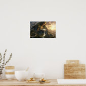 Aarde Moeder in een Vallei van Licht Poster (Keuken)