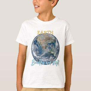 Aarde mooi en helder kinder T-shirt Planeet E