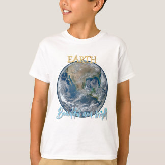 Aarde mooi en helder kinder T-shirt | Planeet E