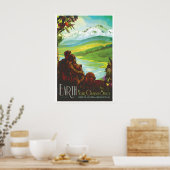 Aarde NASA Ruimte Reis Poster Print  Sterren (Keuken)