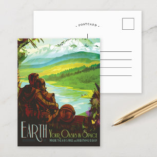 Aarde   NASA Visies van de Toekomst Briefkaart