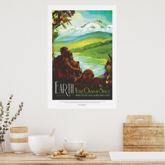 Aarde | NASA Visies van de Toekomst Poster (Keuken)