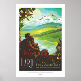 Aarde NASA Visies van de Toekomst Poster