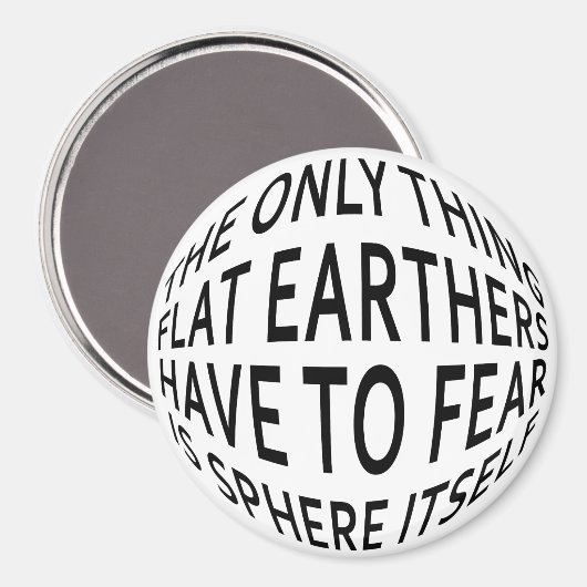 Aarde niet plat magneet (Voorkant / Achterkant)