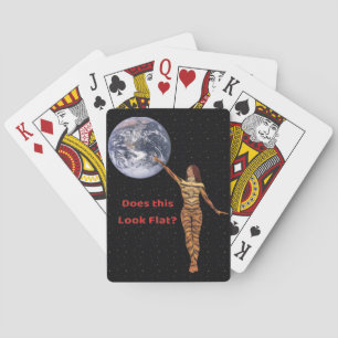 Aarde niet Plat Pokerkaarten