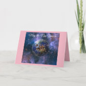 Aarde Nieuwjaar Feestdagen Kaart (Voorkant)