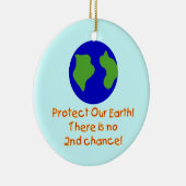 Aarde Nr. 2e T-shirts en geschenken Keramisch Ornament (Rechts)