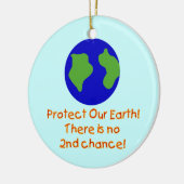 Aarde Nr. 2e T-shirts en geschenken Keramisch Ornament (Links)