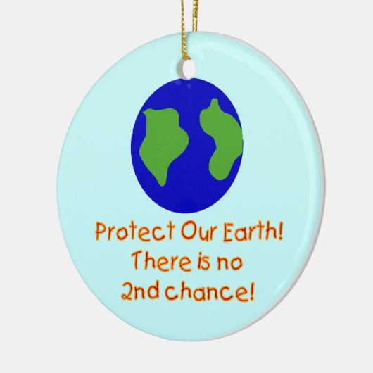 Aarde Nr. 2e T-shirts en geschenken Keramisch Ornament (Links)