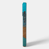 Aarde & Oceaan: Abstracte Stroom in Blauw en Bruin Case-Mate iPhone Case (Achterkant / Links)