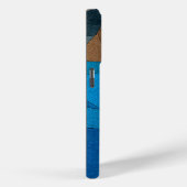 Aarde & Oceaan: Abstracte Stroom in Blauw en Bruin Case-Mate iPhone Case (Achterkant / Rechts)