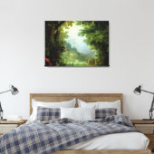 Aarde of het aardparadijs, detail van Adam en Canvas Afdruk (Insitu (Slaapkamer))