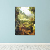 Aarde, of het aardparadijs, detail van canvas afdruk (Insitu (Houten vloer))
