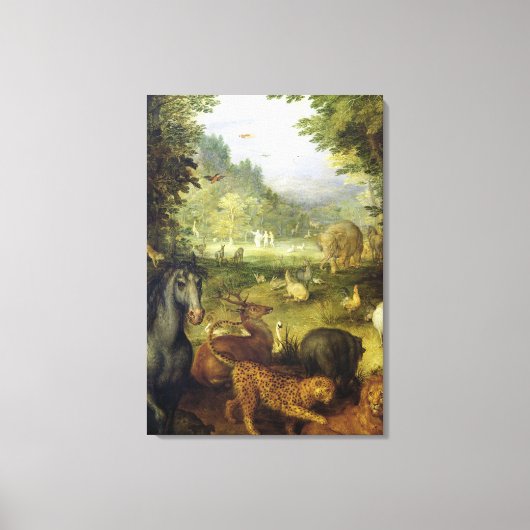 Aarde, of het aardparadijs, detail van canvas afdruk (Voorkant)