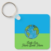 Aarde Ons Thuis Sweet Home Sleutelhanger (Voorkant)