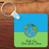 Aarde Ons Thuis Sweet Home Sleutelhanger (Voorkant)