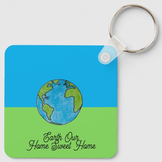 Aarde Ons Thuis Sweet Home Sleutelhanger (Achterkant)