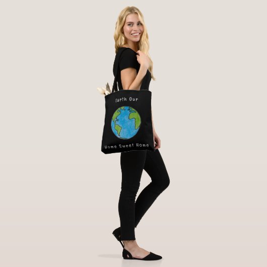Aarde Ons Thuis Sweet Home Tote Bag (Op model)